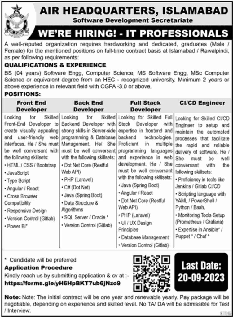 FC KPK Jobs South Advertisement 2023