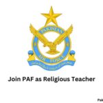 Join PAF As Religious Teacher