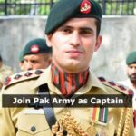 Join Pak Army as Captain