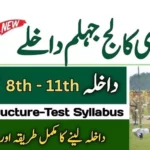 Military College Jhelum Admissions Detail