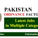 Pakistan Ordnance Factories POF Jobs