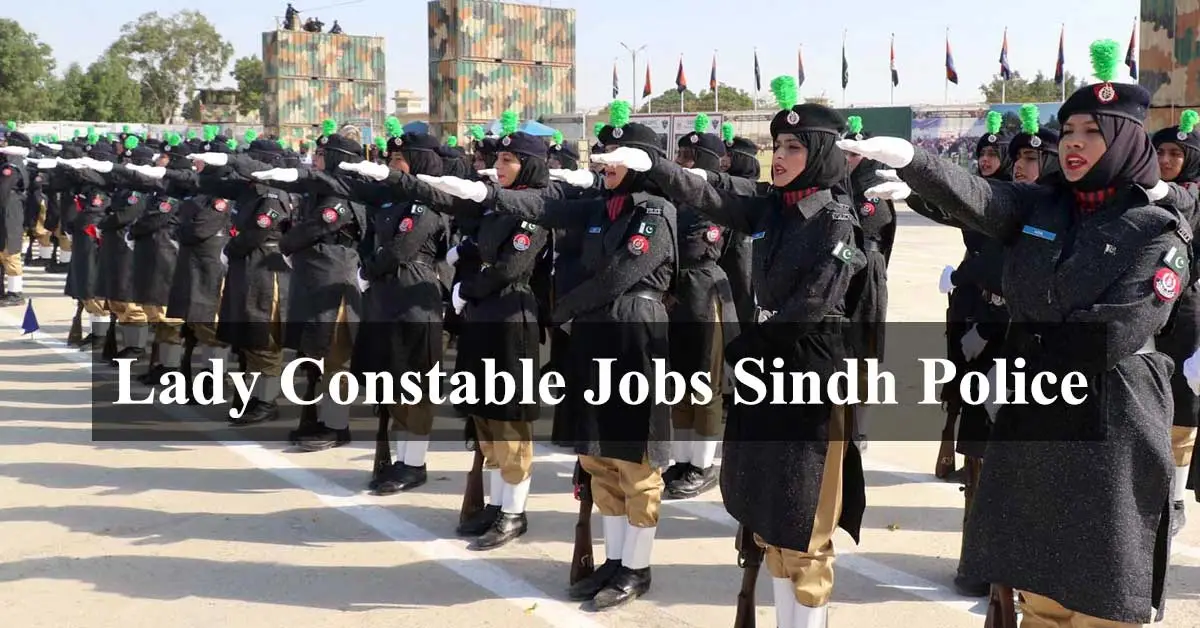 Lady Constable Jobs Sindh Police | Female Jobs in Sindh